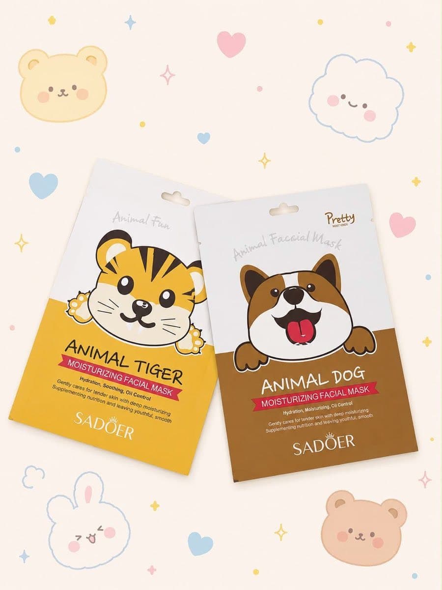 Mascarilla Facial Animalitos