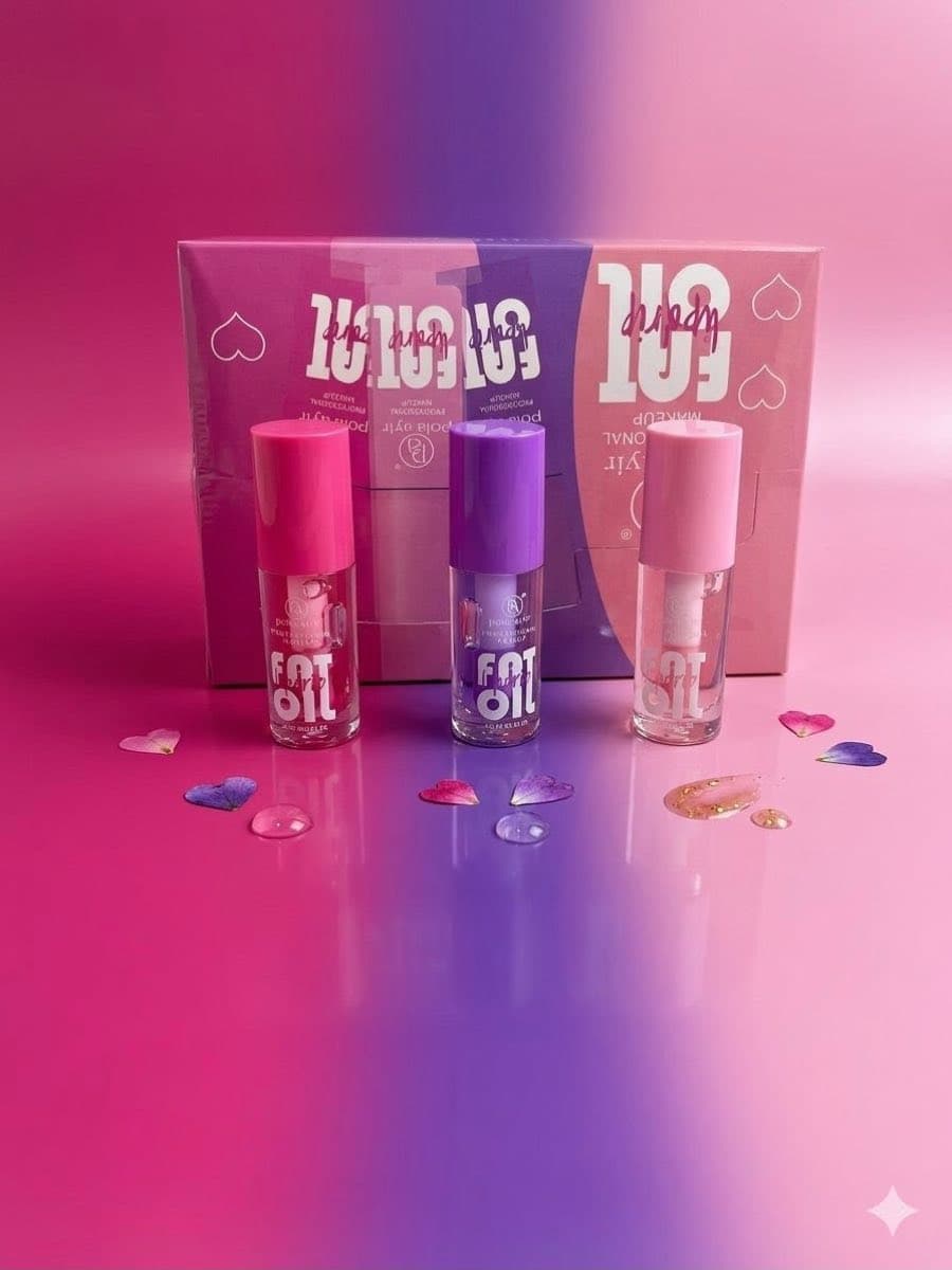 Set Lip Oil Glow x3